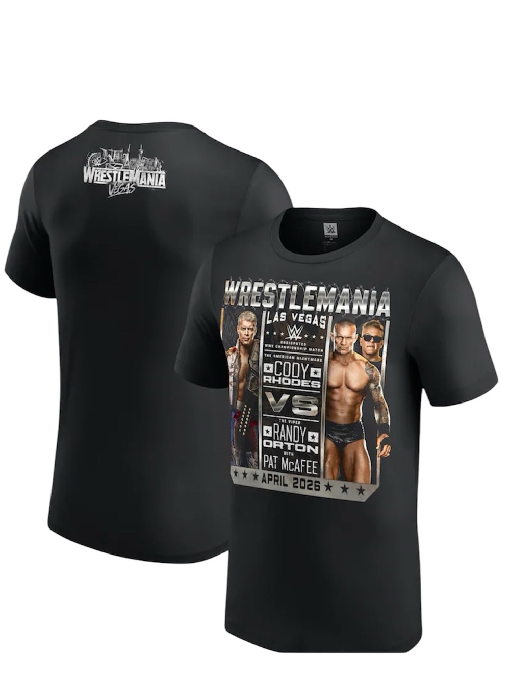 WWE WrestleMania 42 Cody Rhodes vs. Randy Orton T-Shirt